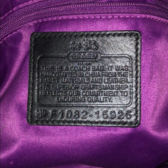Striped Coach Bag. Never used! - Picture 5 of 7